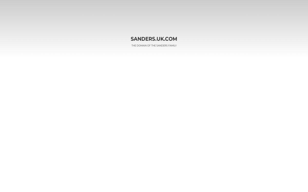 https://www.sanders.uk.com